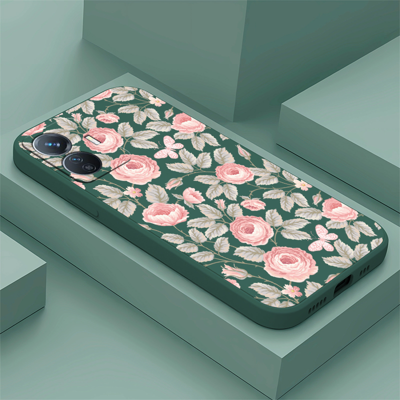 Vivo Y28 - Casing Ponsel Motif Bunga Kecil untuk