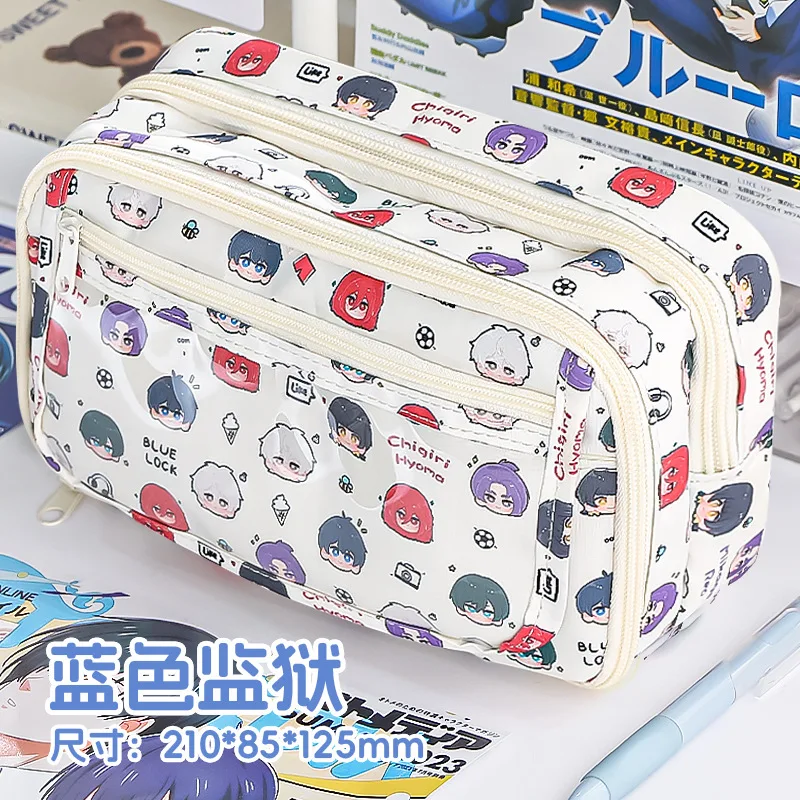 Case With Pencil Holder - Tas Pensil Anime Blue Lock Itabag