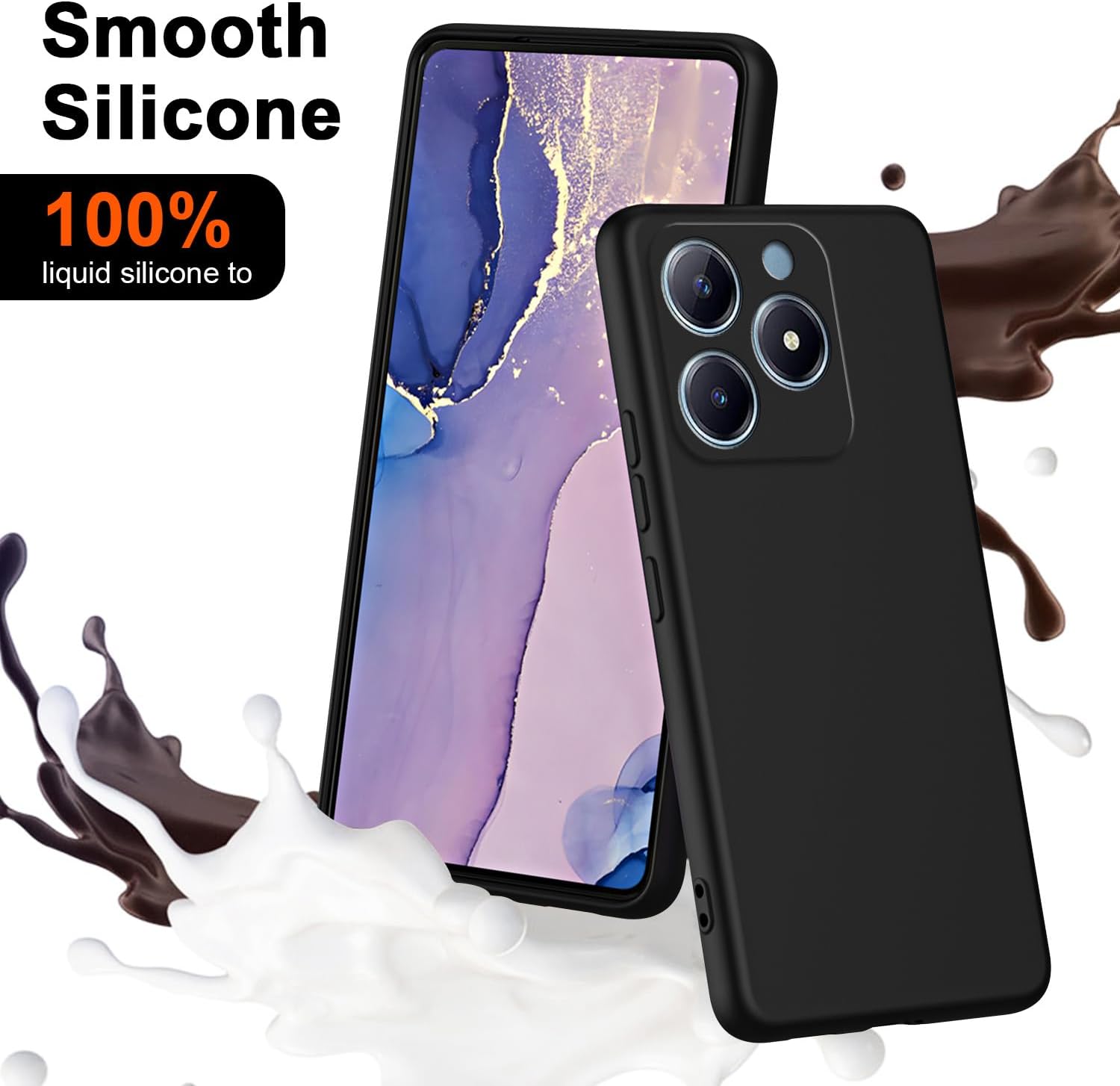 Casing silikon cair fleksibel  - Realme Note 50 ulasan dan harga